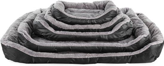 Waterproof Hondenmand geschikt voor wasmachine - Duurzaam Hondenkussen - Ademend en Warm - Zwarte M