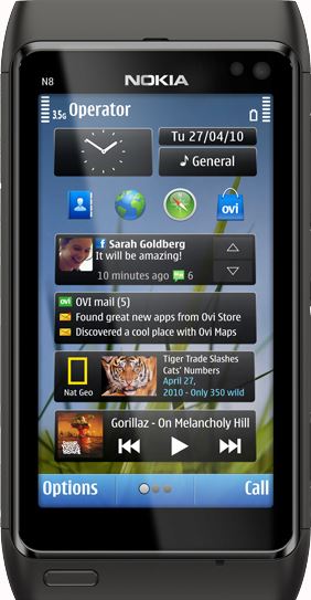 Nokia N8-00 grijs