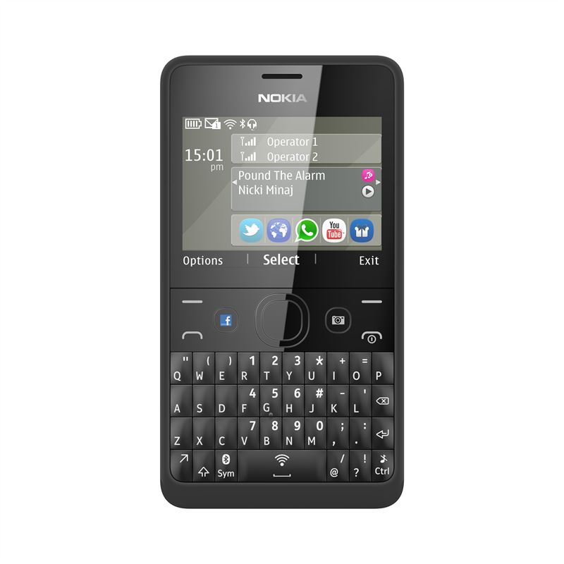 Nokia Asha 210 zwart