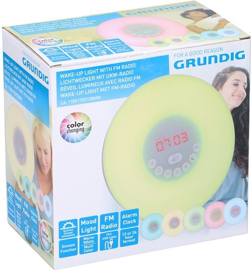 Grundig Wake-up Light Met FM-Radio Color Changing