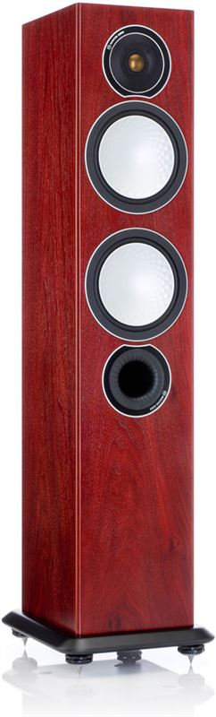 Monitor Audio Silver 6 vloerspeaker / rood, hout