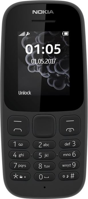 Nokia 105 2017 4 MB Zwart