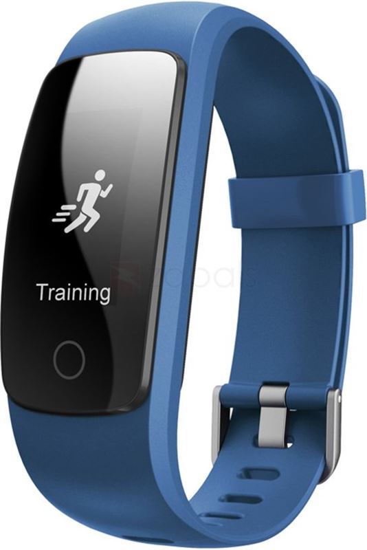 Smartwatch-Trends SWT107+ Activity tracker - met Hartslagmeter - Stappenteller - Android/IOS - Polsomtrek 14 cm tot 20 cm - Blauw