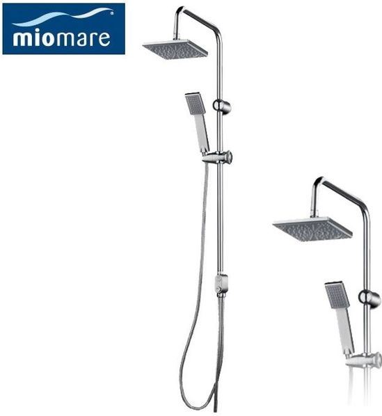 MioMare Regendouche - Chroom - Inclusief aparte handdouche - Met montagemateriaal