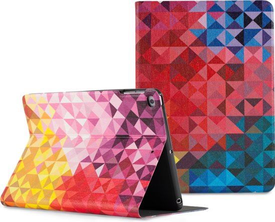 Hoppacase iPad Air / Air2 / 2017 / 2018 universele Hoes - Extra Beschermend - Kleurrijk Geometrisch