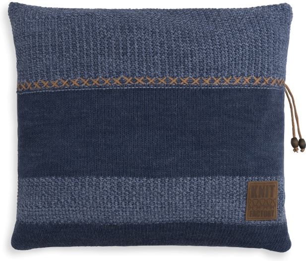 Knit Factory Roxx Kussen 50x50 Jeans/Indigo