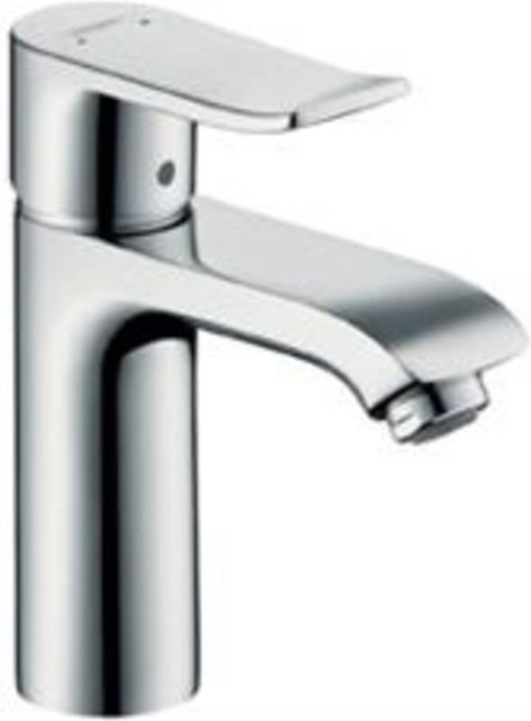 Hansgrohe Metris wastafelkraan met waste chroom