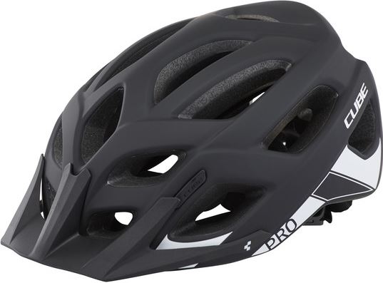 Cube Pro MTB helm zwart