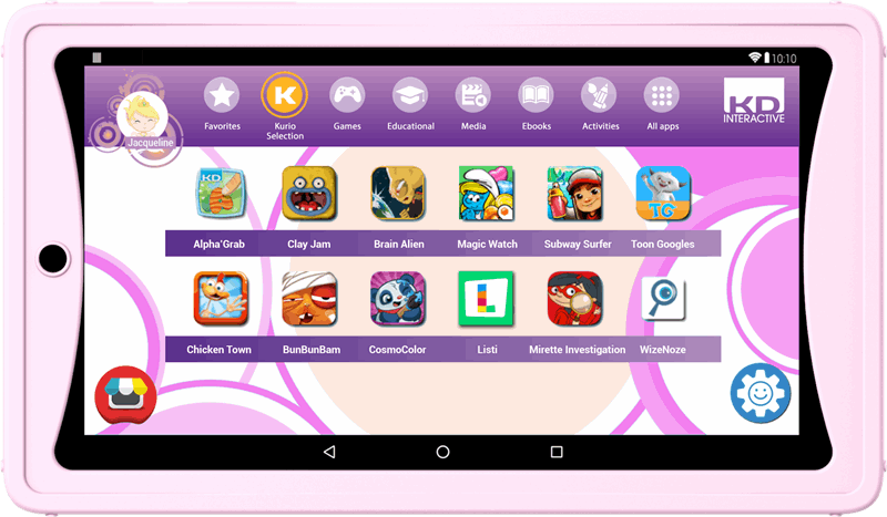 Kurio Tab Lite pastel roze