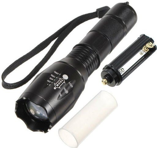 Professionele LED Zaklamp / Zaklantaarn 1600 Lumen Met Zoomfunctie Bestseller