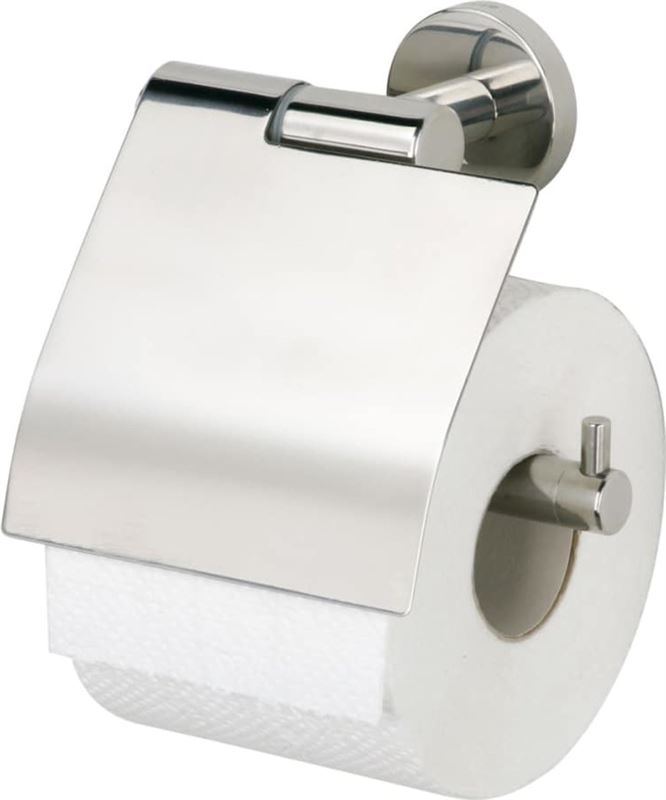 Tiger boston toiletrolhouder klep rvs glans