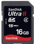 Sandisk Ultra® II SDHC 16GB High Performance Card