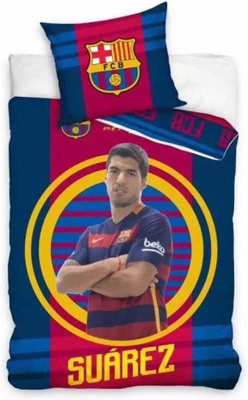 FC Barcelona dekbedovertrek Suarez 140 x 200 cm