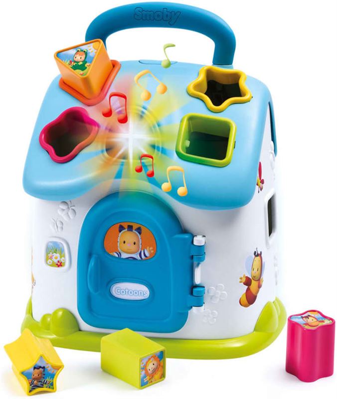smoby Cotoons Vormen sorteerhuis blauw 110403