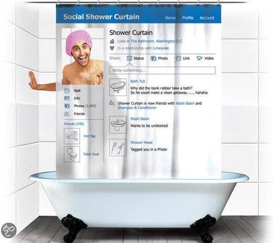 SuckUK Social Shower douchegordijn