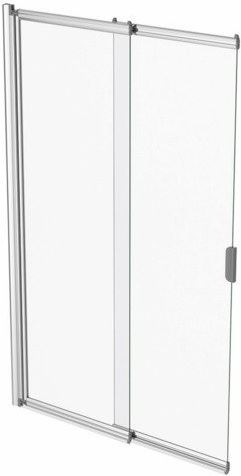 Aqualux Aqua 4 Badschermen met Wit profiel 4mm Glas