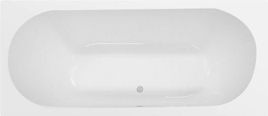 Saniclass Stuttgart ligbad 170x75x42cm rechthoekig wit GS-22STL170-TD