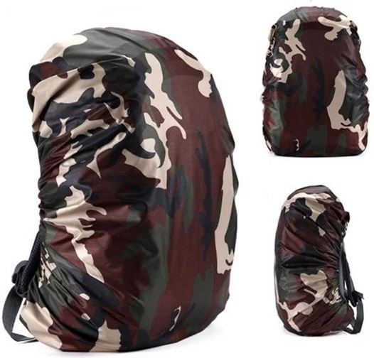 BlezLiving - luxe & universeel - regenhoes voor rugzak - tas beschermer - 35 liter - waterdicht - camouflage camouflage