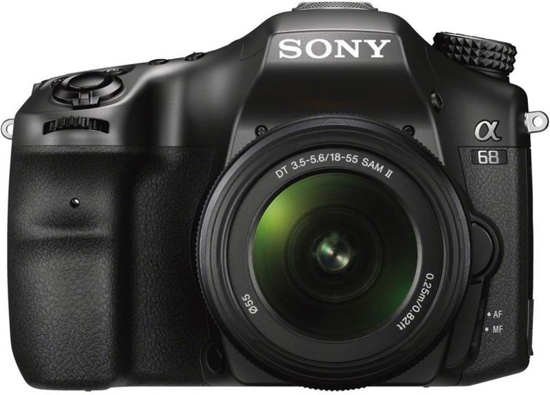 Sony α 68 + 18-55mm zwart