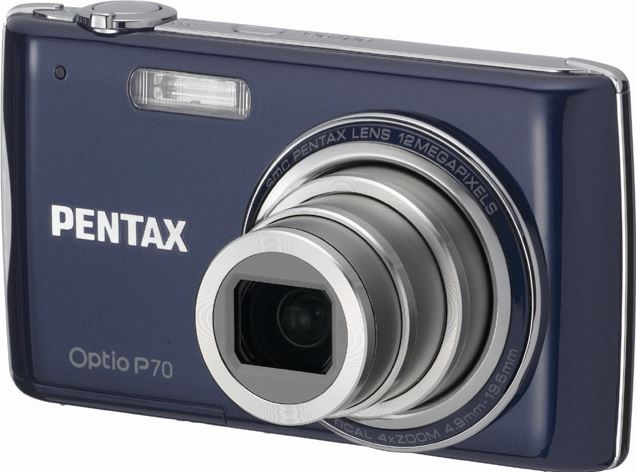 Pentax Optio P70 blauw