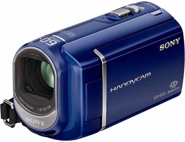 Sony DCR-SX30E blauw
