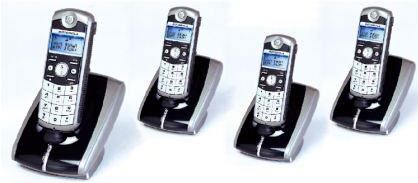 Motorola Draadloze telefoon + 3 extra handsets
