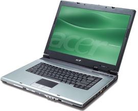 Acer TravelMate TM 4101WLMi_4, Centrino 1.6GHz Dothan 725, XPH SP2, 15.4"TFT WXGA, 512MB DDR II RAM, 60GB, Double Layer DVD+/-, 802.11g, 64MB shared