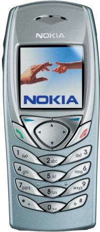 Nokia 6100 beige, blauw