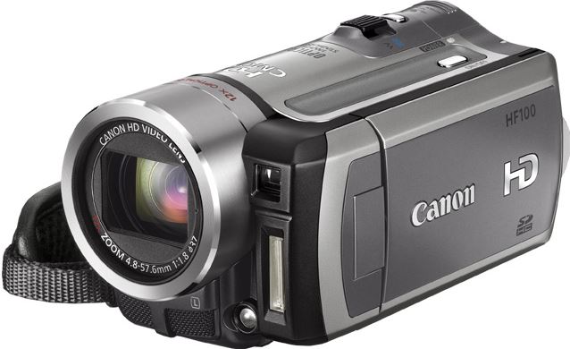 Canon HF100 zilver, zwart