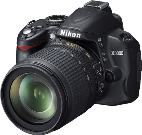 Nikon D3000 + AF-S DX NIKKOR 18-105mm zwart