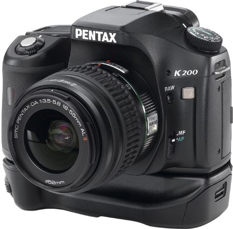 Pentax K200D + smc DA 18-55mm zwart