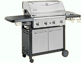 Patton Tango 4 gasbarbeque / rvs / metaal / rechthoekig