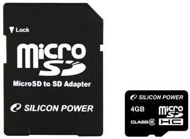 Silicon Power 4GB microSDHC