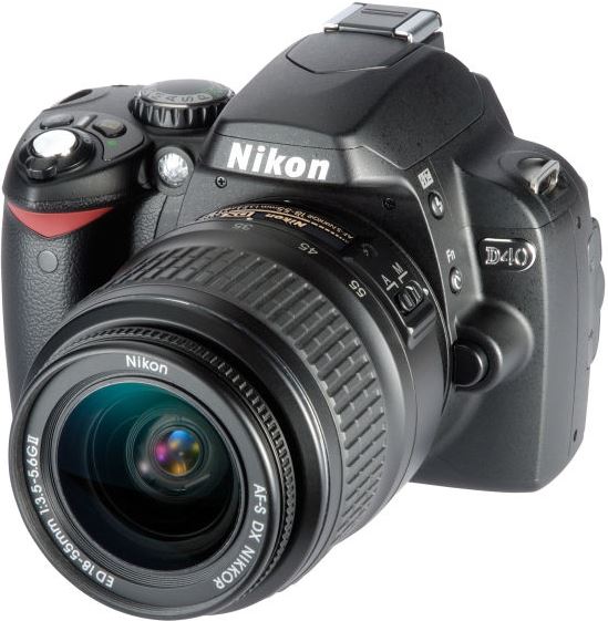 Nikon D40 + 18-55 II & 55-200 zwart