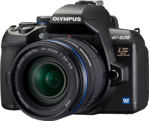 Olympus E-620 + HLD-5 + M.ZUIKO ED 14‑42mm + M.ZUIKO ED 40-150mm zwart