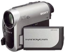 Sony MiniDV Handycam®, 40x,  2.5" LCD zilver