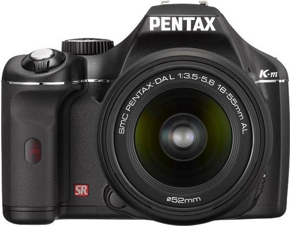 Pentax K-m Kit + DA 18-55 mm + DA 50-200 mm zwart