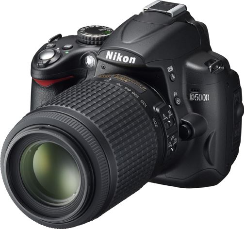 Nikon D5000 + AF-S DX NIKKOR 18-55mm + AF-S DX VR NIKKOR 55-200mm zwart