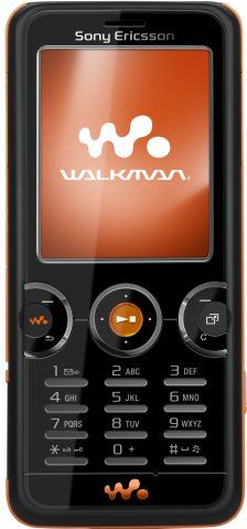 Sony Ericsson W610i zwart, oranje