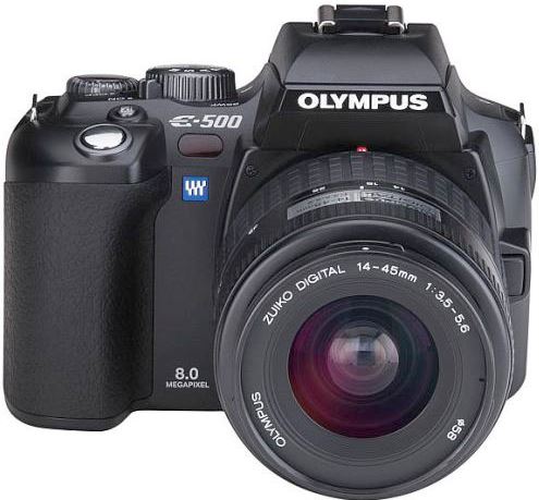 Olympus E-500 Digital Kit 14-45mm zwart