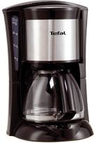 Tefal CM2105 Koffiezetapparaat Glas zwart, zilver