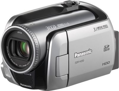 Panasonic SDR-H250 zilver, zwart