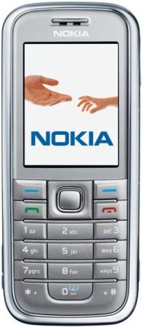 Nokia 6233 zwart, wit, zilver