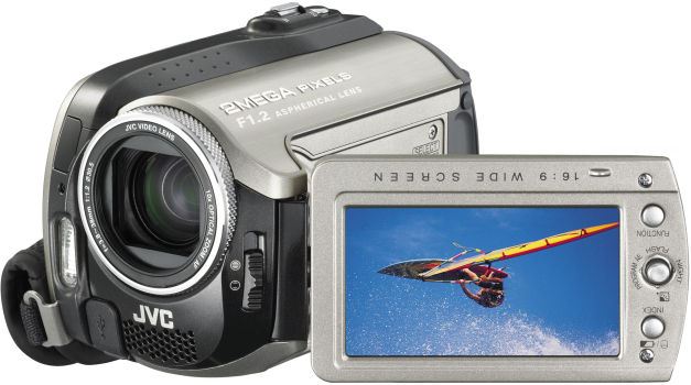 JVC Everio Hybrid Camera GZ-MG 255 zilver, zwart