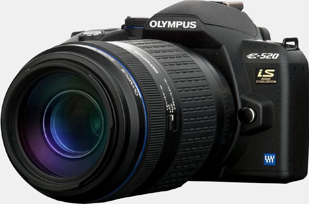 Olympus E 520 DZ-Kit + 14-42 mm + 40-150 mm zwart