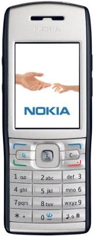 Nokia E50 zwart, zilver