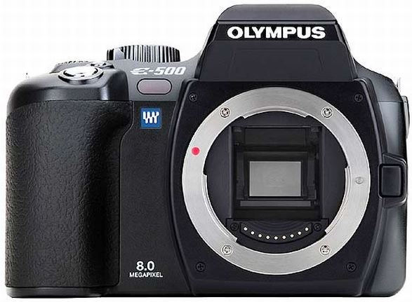 Olympus E-500 + 18-180mm zwart