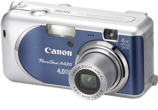 Canon PowerShot A430 blauw