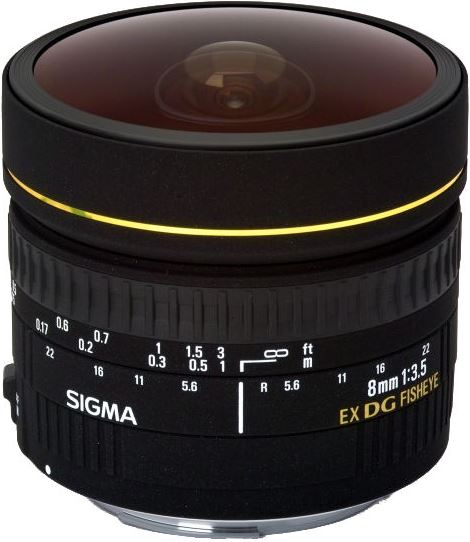 Sigma 8mm F3.5 EX DG Circulair Fisheye