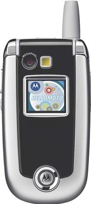 Motorola V635 zwart, zilver